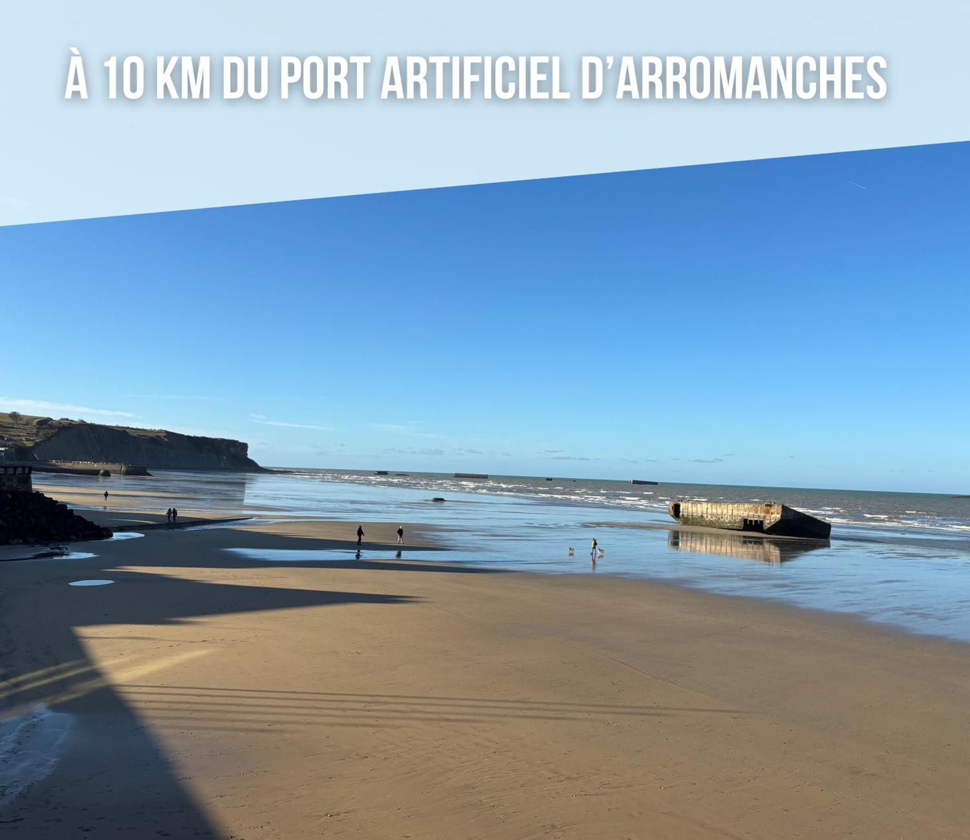 Nid De Pie Grand Duplex Lumineux Cadre Verdoyant Calme A 5 Mn De La Mer Pres Port En Bessin, Bayeux, Omaha Beach, Commes Εξωτερικό φωτογραφία